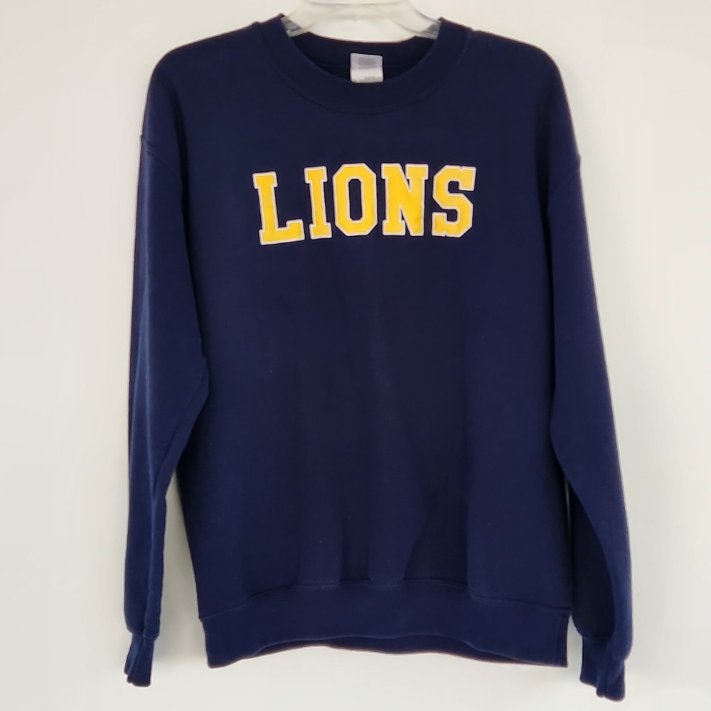 SODO Lions Crewneck Sweater - Navy and Yellow
